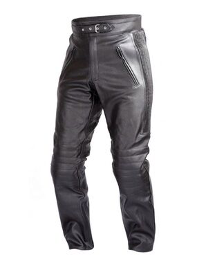 WICKEDSTOCK Leather Pants for Men Motorcycle Riding Pants-Armored Adventure PT55